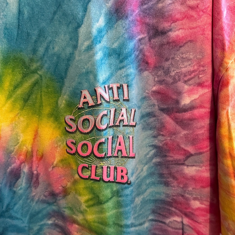 Anti Social Social Club Multicolor Spiral tee - Picture 2 of 4